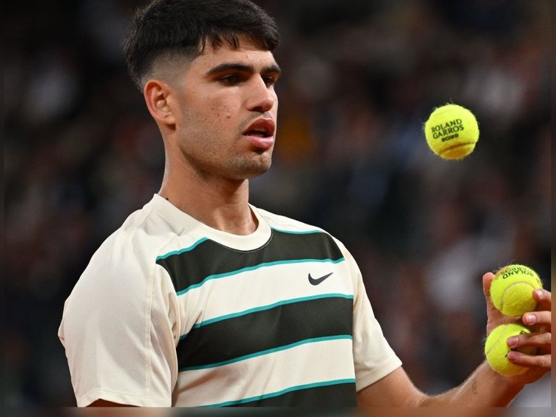 Alcaraz becomes second-fastest man to notch up 20 match wins in French Open at Stade Roland Garros in Paris on Wednesday. Photo credit: Roland-Garros/X