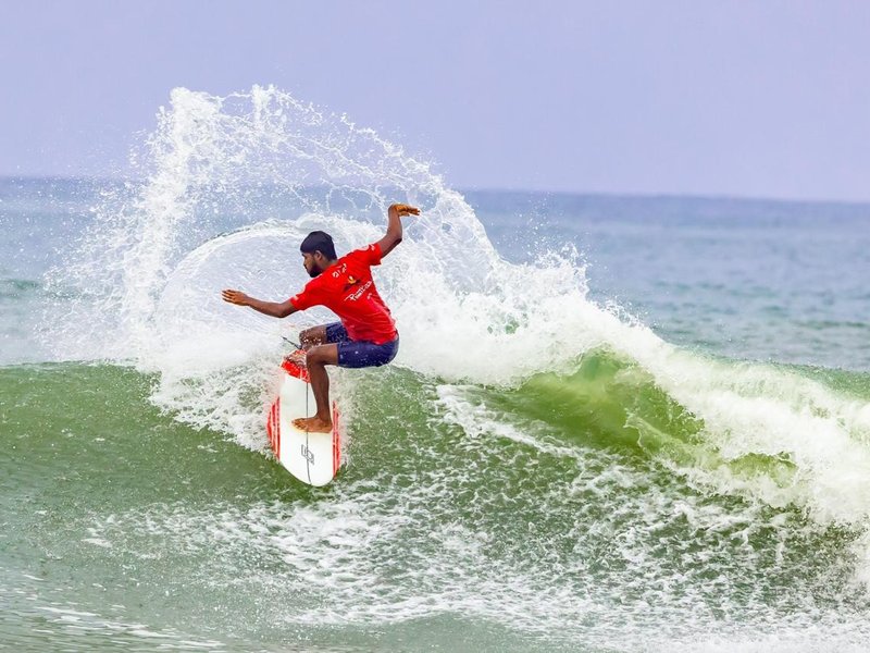 Top surfers gear up for 6th Indian Open of Surfing to be played from May 30 to June 1 at Mangaluru. Photo credit: SFI