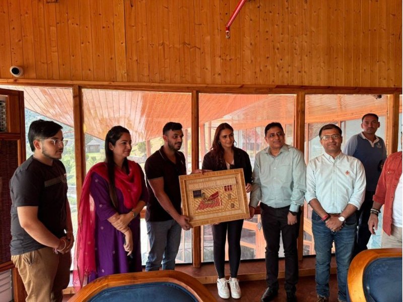 Actress Huma Qureshi visits J&K's Patnitop to promote tourism