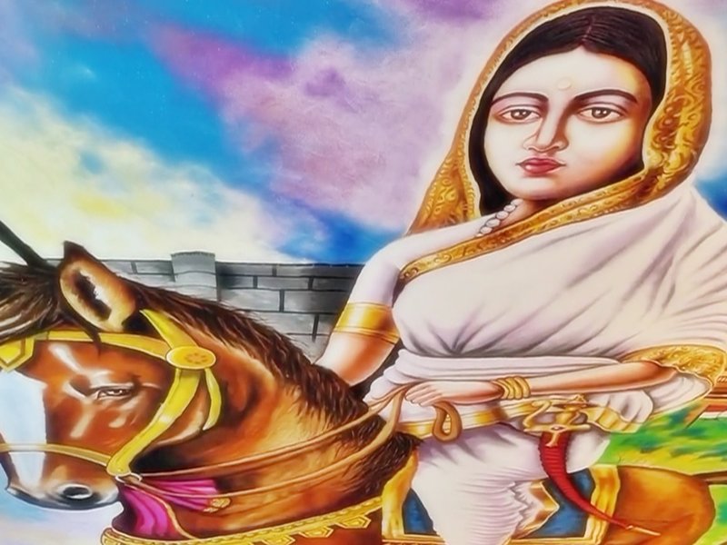 Maha artist creates ‘rangoli’ with four tonnes of powder to mark 300 birth anniversary of Ahilya Devi Holkar