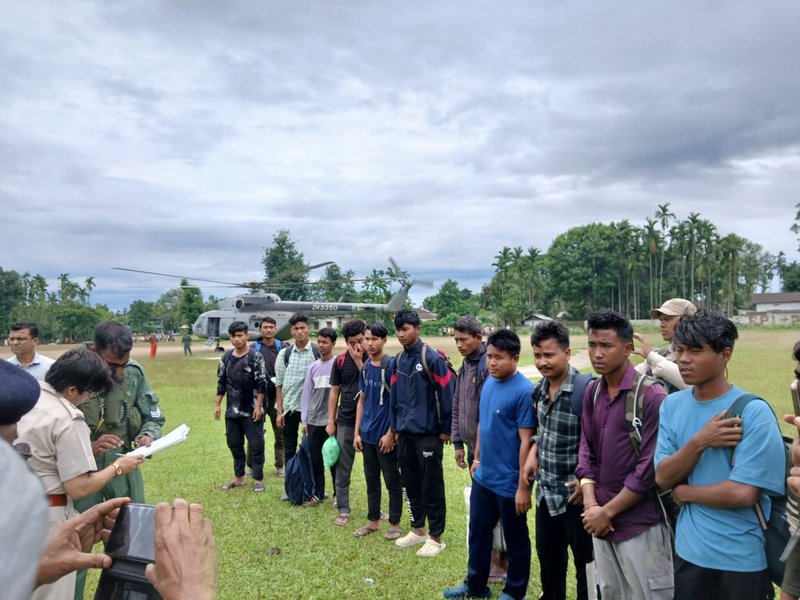 IAF rescues 14 people stranded in swollen river on Assam-Arunachal border