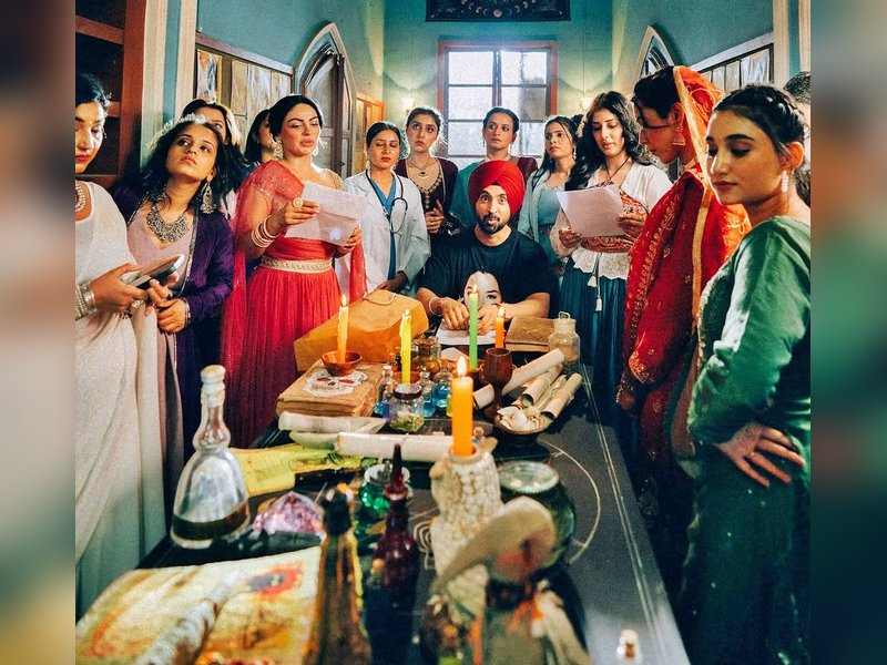 Diljit Dosanjh & Neeru Bajwa raise excitement with the BTS pics for 'Sardaar Ji 3'	