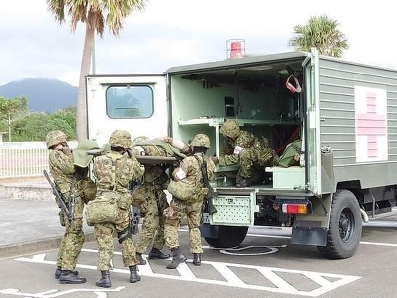 Four Japan defence force members hurt in blast near US Air Base in Okinawa