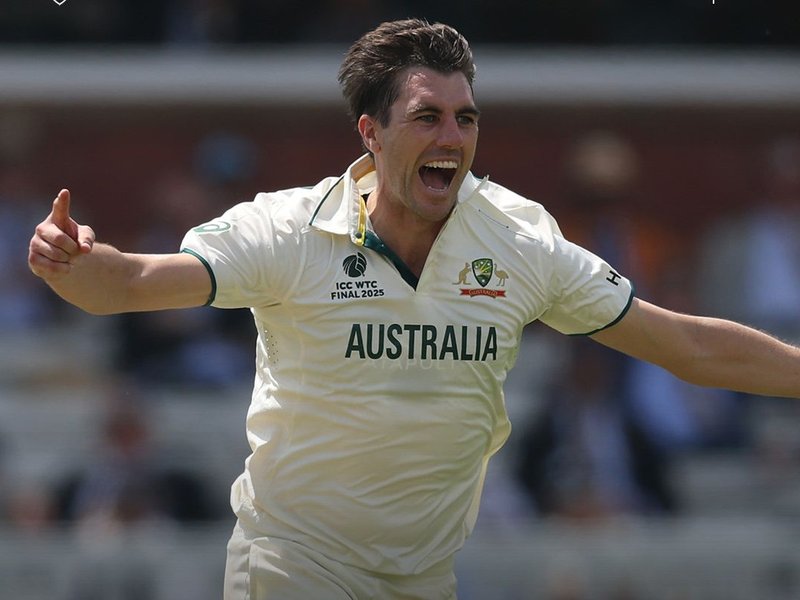Pat Cummins' six-for helps Australia bowl out South Africa for 138 in first innings, take 74-run lead on Day 2 of the World Test Championship Final at the Lord's in London on Thursday. Photo credit: cricket.com.au