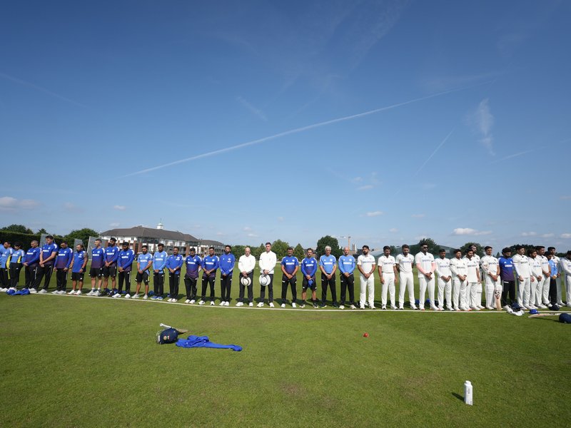Players in England wear black armbands, observe a minute's silence in memory of Ahmedabad plane crash victims
