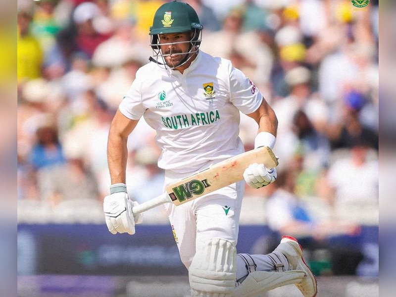 Aiden Markram's unbeaten 102 puts South Africa in sight of championship glory against Australia in the final of the World Test Championship final at the Lord's in London on Friday. Photo credit: ProteasMenCSA
