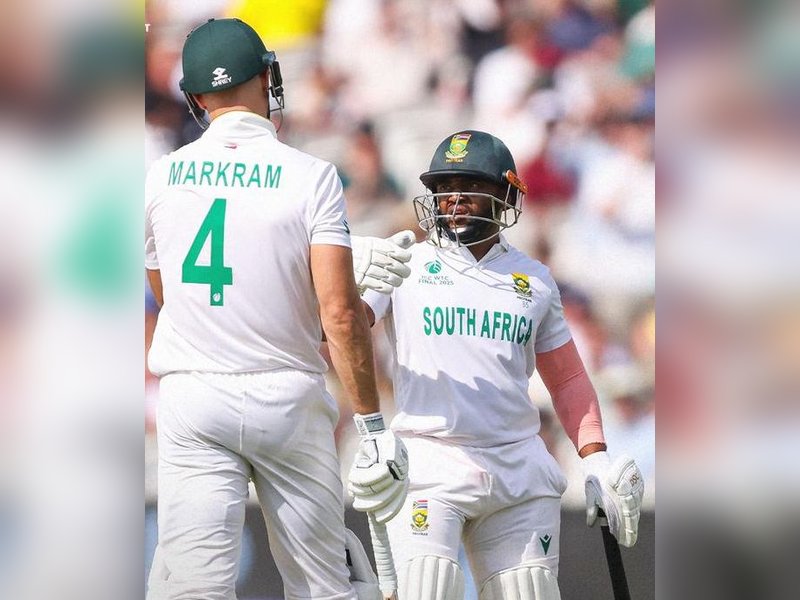 Aiden Markram's unbeaten 102 puts South Africa in sight of championship glory in the World Test Championship final against Australia at the Lord's in London on Friday. Photo credit: ProteasMenCSA/X