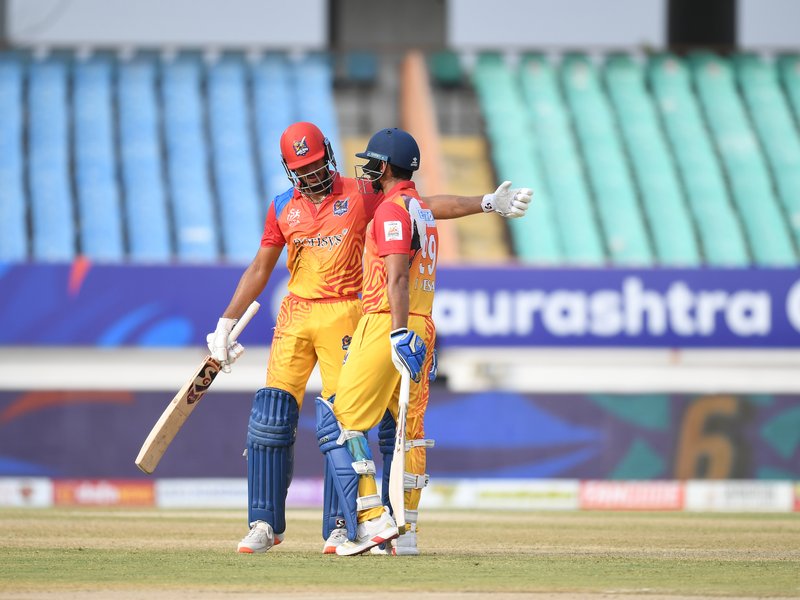 Dita Gohilwad Titans secure a  remarkable win over Aryan Sorath Lions in Saurashtra Pro T20 League at Rajkot on Saturday. Photo credit: SCA