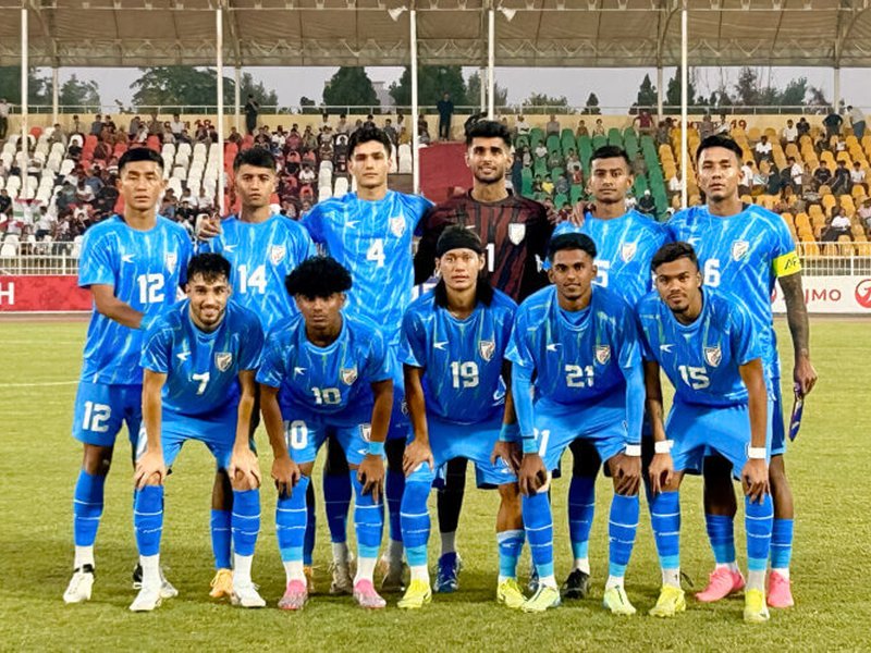 Ten-man India U23 lose lead and match against Tajikistan U23 in an international friendly in Tursunzoda, Tajikistan, on Wednesday. Photo credit: AIFF