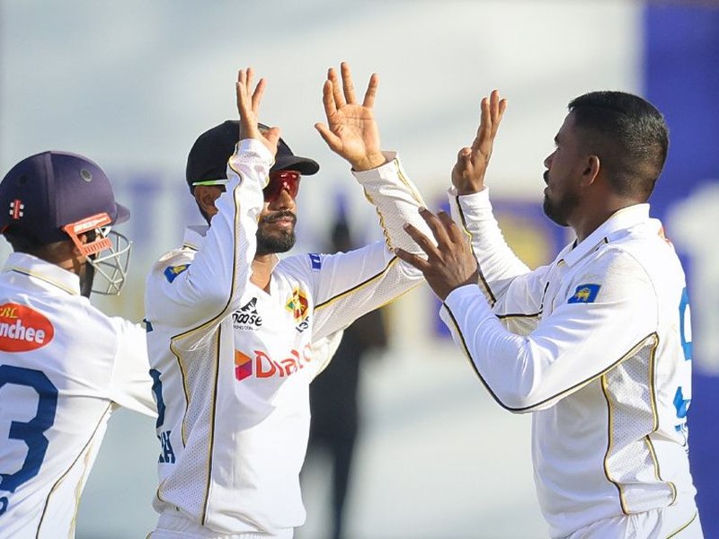 Sri Lanka fight back late after Mushfiqur Rahim and Litton Das show on rainy day in the first Test of the two-match series in Galle, Sri Lanka on Wednesday. Photo credit: Sri Lanka Cricket