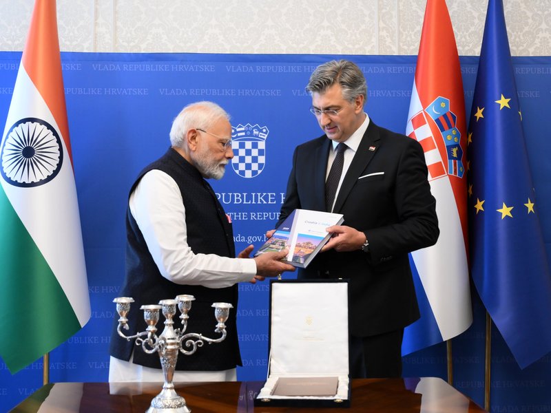 Remarkable symbol of enduring cultural bonds: PM Modi thanks Croatian counterpart for Vezdin's Sanskrit grammar 