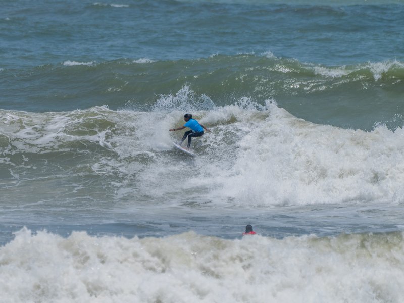 Srikanth D. wins men’s open; Kamali Moorthy defends a double in the Indian Open of Surfing in Mangaluru on Friday. 