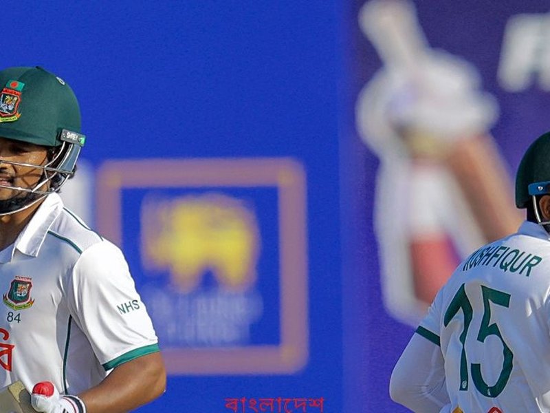 Nayeem's five-for, Shadman's fifty give Bangladesh an edge over Sri Lanka going into final day of the first Test at the Galle International Stadium in Galle. Photo credit: BCB/X