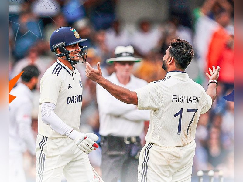 Shubman Gill hits career-best 147, Rishabh Pant smashes 134 as India reach 454/7 against England at lunch on the second day of the first Test of the Anderson-Tendulkar Trophy series at the Headingley in Leeds on Saturday. Photo credit: BCCI