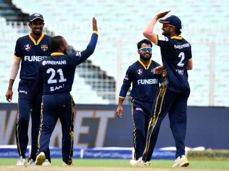 Siliguri Strikers register 2nd consecutive win, strengthen position on points table in Bengal Pro T20 League in Kolkata on Saturday.