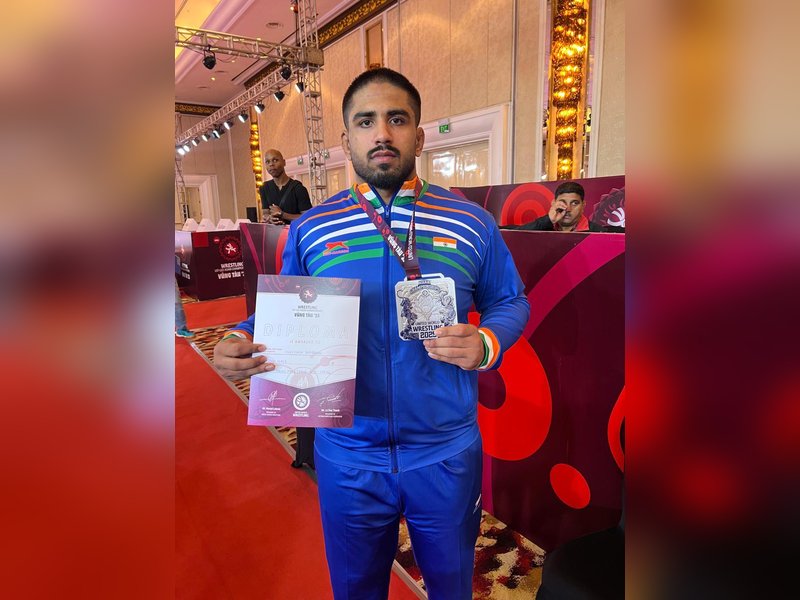 Freestyle team clinches Champion Trophy, India makes history in the U-23 Senior Asian Wrestling Championship 2025 at Vung Tau (Vietnam) on Saturday. Photo credit: WFI