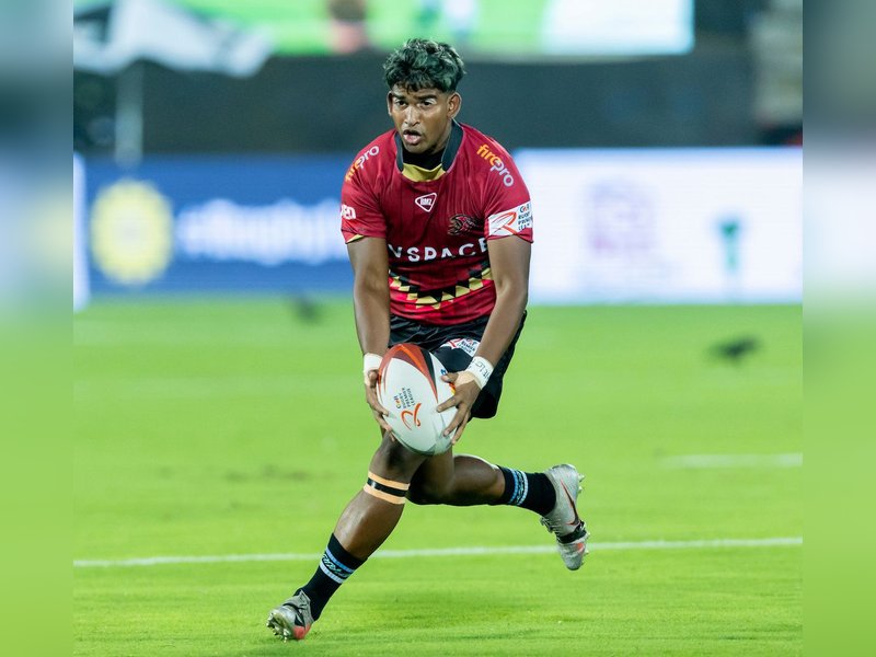 Hyderabad Heroes return to top of points table; Delhi Redz win against Bengaluru Bravehearts in Season 1 of the Rugby Premier League (RPL) at the Shahaji Raje Bhosale Sports Complex (Andheri Sports Complex) in Mumbai on Monday.  Photo credit: RPL