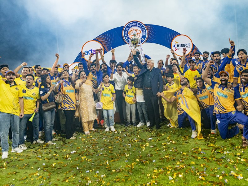 Arshad Khan, Aniket Verma star as Bhopal Leopards clinch title beating Chambal Ghariyals in last-ball thriller in the final of Madhya Pradesh League 2025 Photo credit: MPL