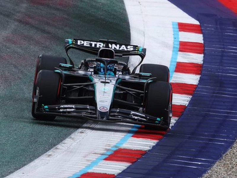 George Russell leads Free Practice 1 as Alex Dunne shines on debut at Austrian GP. Photo credit: Formula 1/X