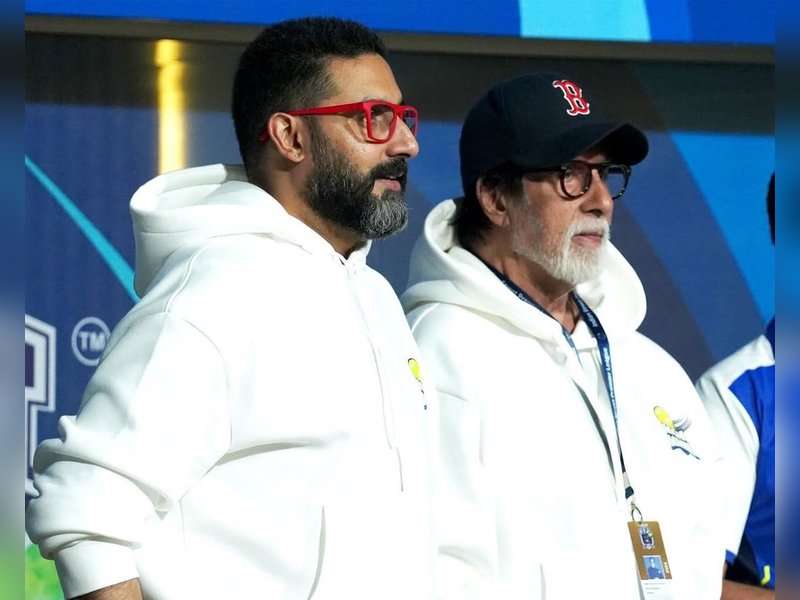 Amitabh Bachchan pays tribute to son Abhishek Bachchan’s 25-year journey in the industry