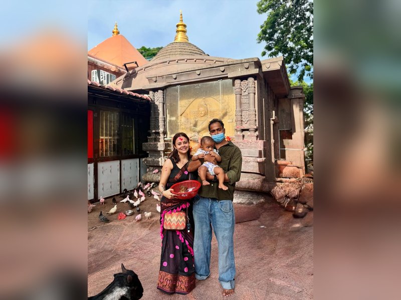 Devoleena Bhattacharjee embraces motherhood and devotion at Kamakhya temple