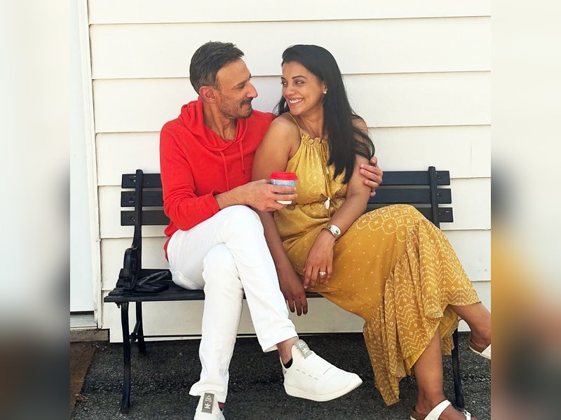 Rahul Dev and Mugdha Godse lost in each other’s eyes as they celebrate 12 years of togetherness