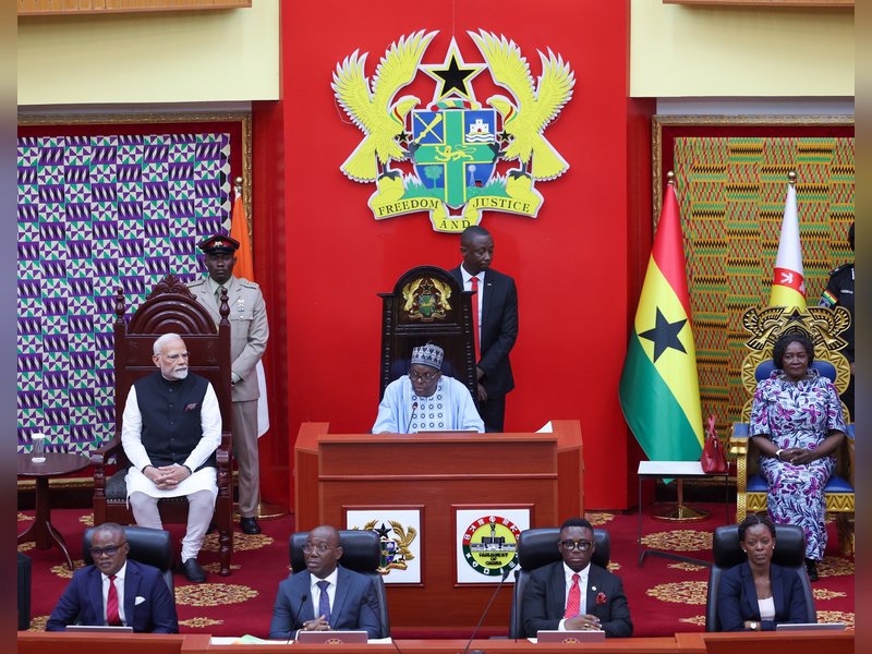 Strong India will contribute to more stable, prosperous world: PM Modi in historic address at Ghana Parliament