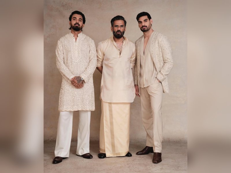 Sasur-damad duo Suniel Shetty and KL Rahul bond over their mutual love for cycling