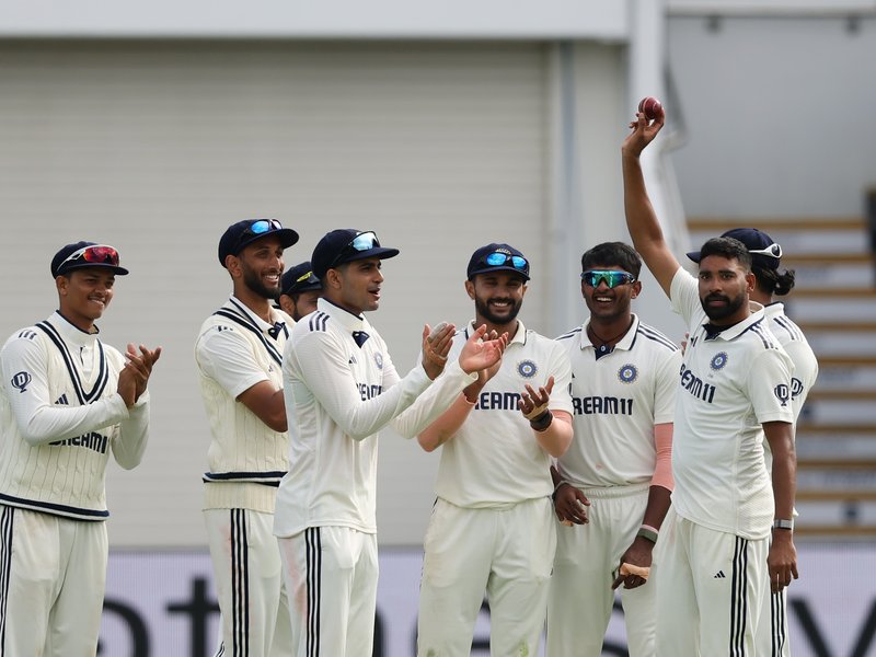 Mohammed Siraj picks 6-70 as India take 180-run lead against England despite Jamie Smith’s unbeaten 184 on the second Test of the Anderson-Tendulkar Trophy series at Edgbaston in Birmingham on Friday. Photo credit: BCCI