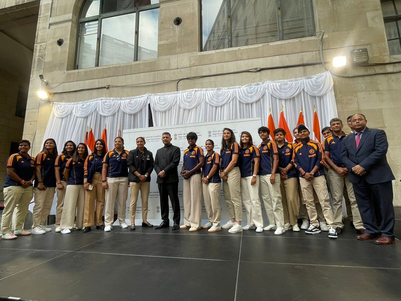 Harmanpreet Kaur & Co felicitated by Indian High Commission in London