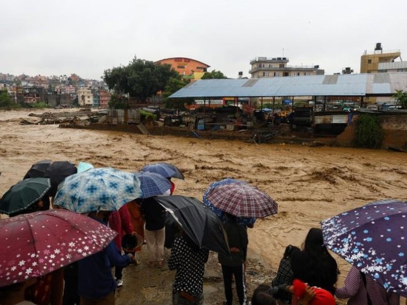 Flash floods hit Nepal-China border, 18 missing 