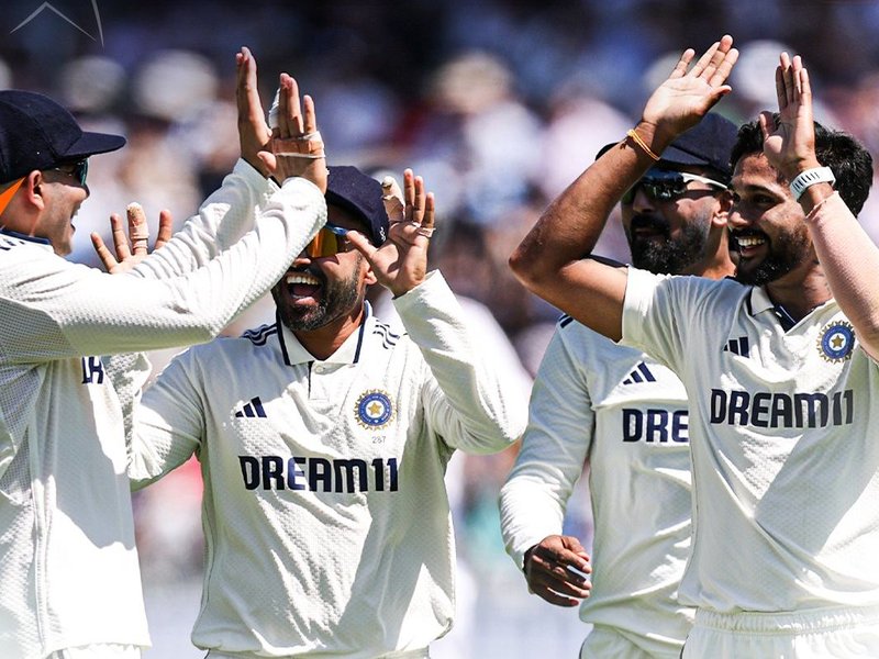 Joe Root and Ollie Pope take England to 83/2 after Nitish Kumar Reddy removes openers at lunch on the first day of the third Test of the Anderson-Tendulkar Trophy series at the Lord's in London on Thursday. Photo credit: BCCI