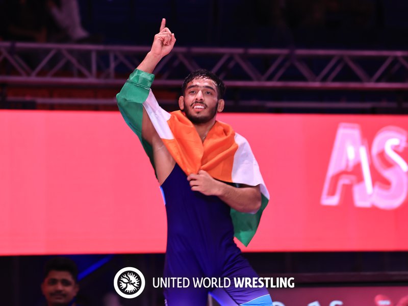 India’s Under-20 women wrestlers dominate Asia,  clinch Champions Trophy with 8 medals at Bishkek in Kazakhstan. Photo credit: UWW