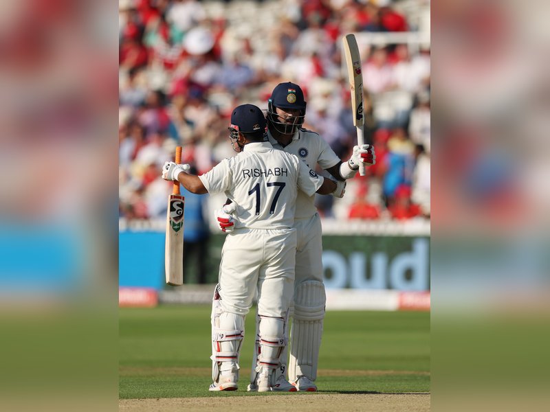 KL Rahul hits unbeaten 53 as India trail England by 242 runs after reaching 145/3 in their first innings on Day 2 of the third Test of Anderson-Tendulkar Trophy series at the Lord's in London on Friday. Photo credit: BCCI