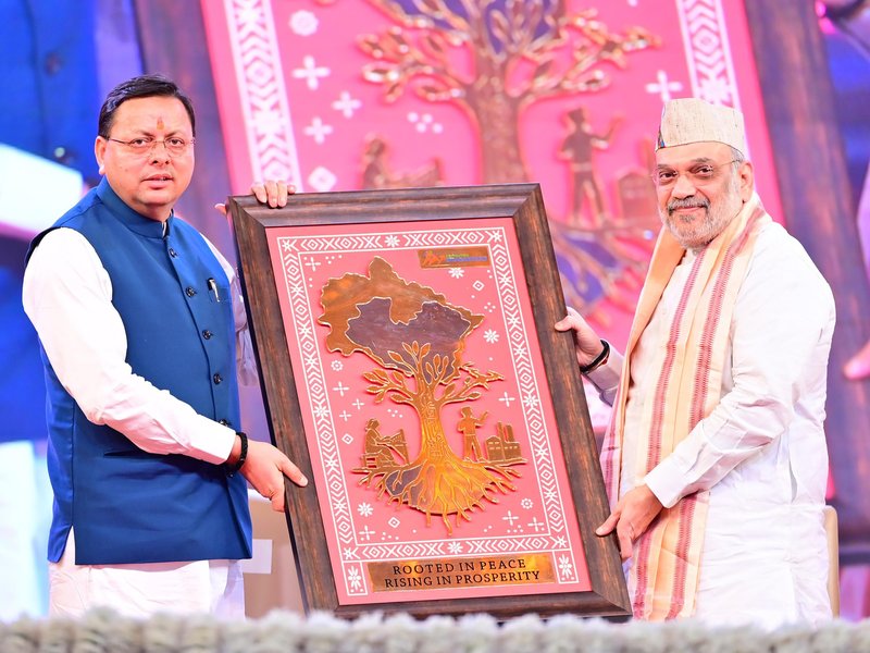 HM Amit Shah applauds Dhami govt as Rs 1 lakh crore investments take ground in Uttarakhand (Lead)