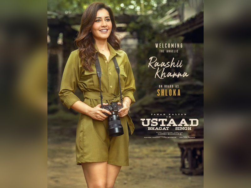 Raashii Khanna joins Pawan Kalyan in Harish Shankar’s ‘Ustaad Bhagat Singh’	