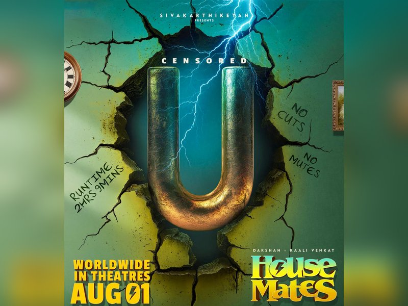 Censor Board clears Darshan, Kaali Venkat-starrer ‘House Mates’ for release with clean U certificate	