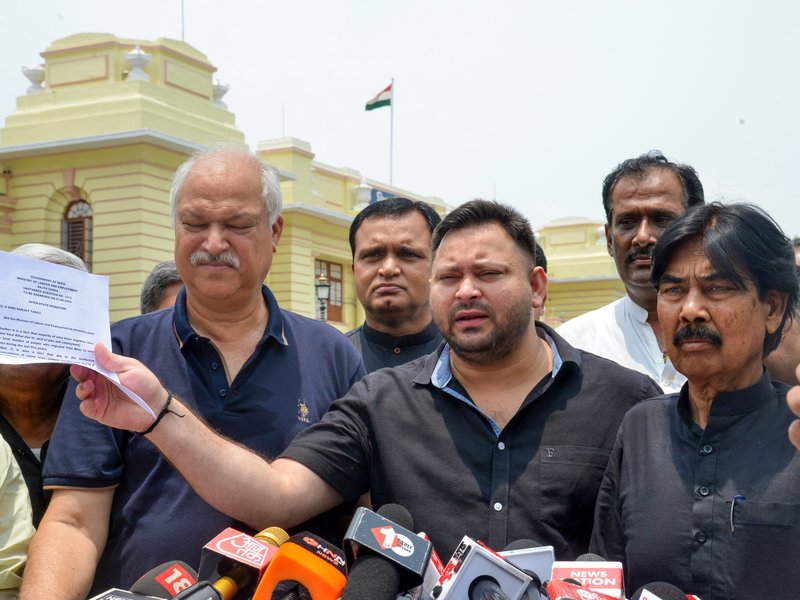 Tejashwi Yadav reiterates possible Bihar poll boycott over voter list revision