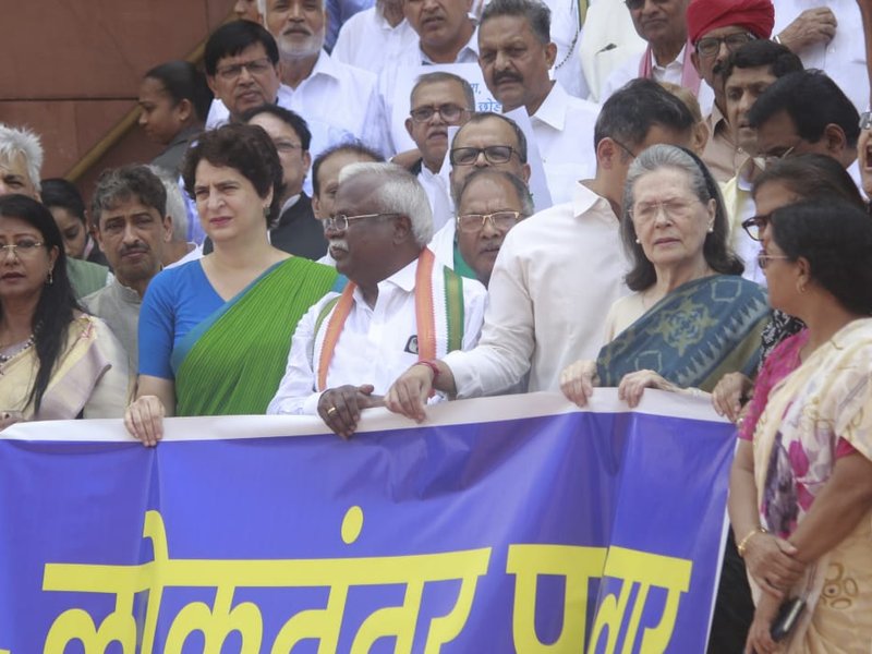 House disruptions seem to be suiting treasury benches, says Priyanka Gandhi