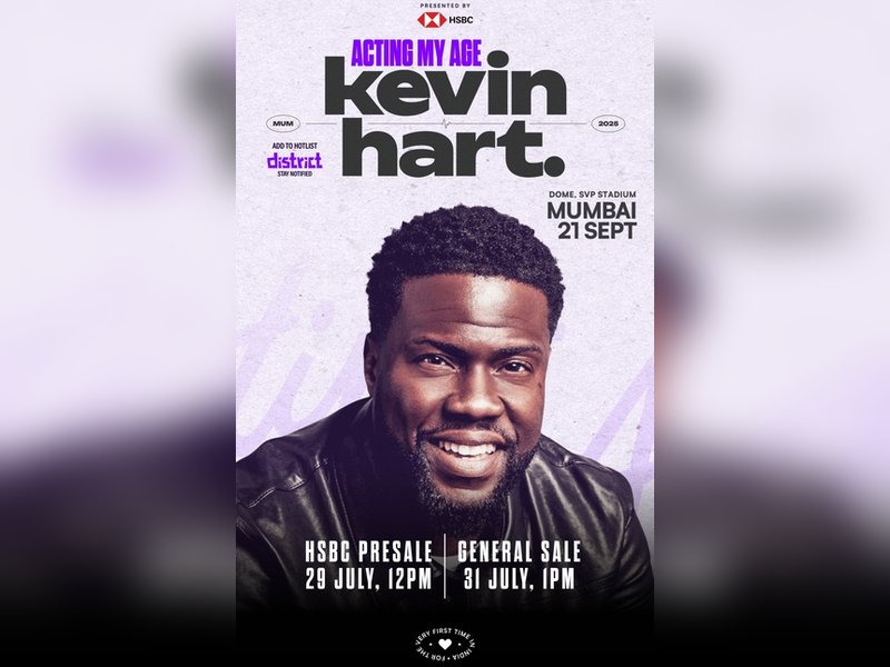 Kevin Hart: India, I cannot wait to witness your incredible energy live in Mumbai