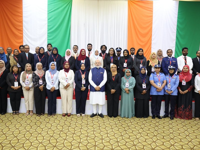 PM Modi interacts with ITEC beneficiaries in Maldives 