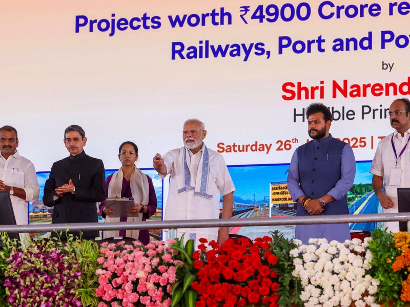 Massive infra boost for southern TN as PM Modi launches Rs 4,900 cr projects in Tuticorin