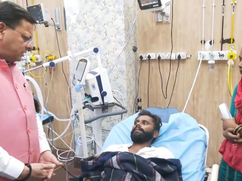 Mansa Devi stampede: CM Dhami visits injured in Haridwar, Rishikesh hospitals