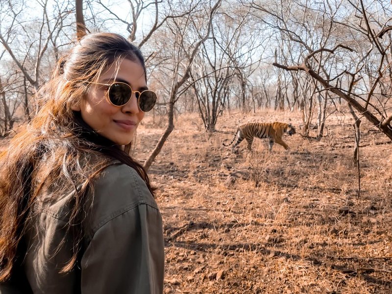 Malavika Mohanan on why she thinks the tiger is her spirit animal! (Photo credit: Malavika Mohanan Instagram)