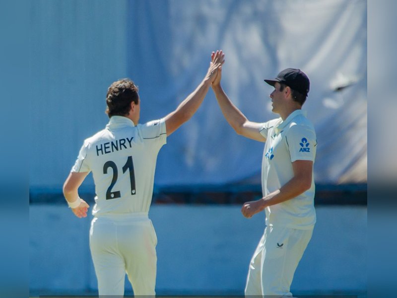 Matt Henry stars as New Zealand crush Zimbabwe by nine wickets in Bulawayo, Zimbabwe, on Friday. Photo credit:  BLACKCAPS/X