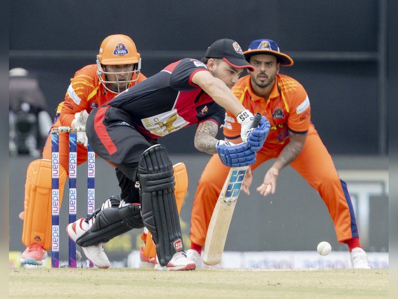 West Delhi Lions pull off stunning chase to beat East Delhi Riders and continue the season of run-fest in the Delhi Premier League (DPL) T20 Championship at the Arun Jaitley Stadium in New Delhi on Monday. Photo credit: DDCA