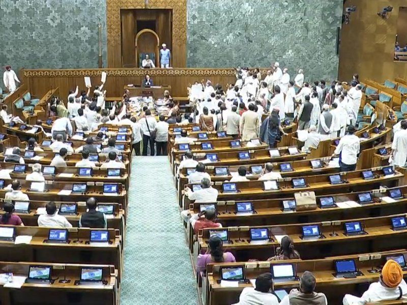 Lok Sabha adjourned till 2 pm amid uproar over electoral roll revision
