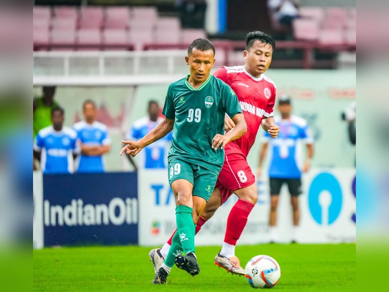 Christopher Kamei’s lone goal seals first win for Indian Army, ends Tribhuvan’s campaign in the 134th edition of the Durand Cup at the JRD Tata Sports Complex Jamshedpur on Tuesday. Photo credit: Durand Cup Foundation