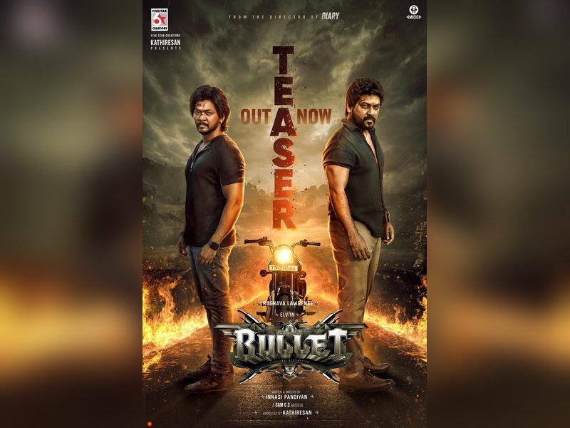 Teaser of Raghava Lawrence's brother Elviin's debut film 'Bullet' released