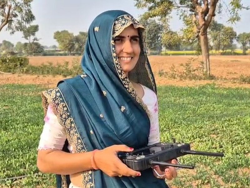 'Atmanirbhar Bharat': Woman from Gujarat's Banaskantha transforms life of farmers with 'Namo Drone Didi' scheme